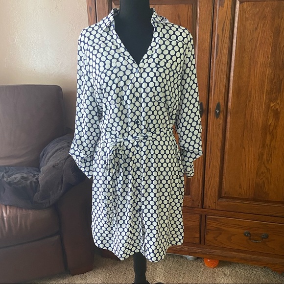 Express Dresses & Skirts - NWT Express Polka Dot Button Down Dress